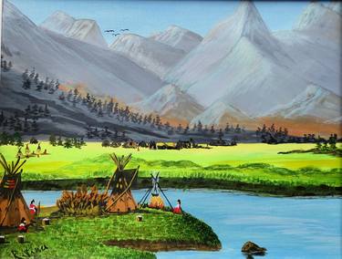 Original Folk Landscape Paintings by Ritina Ansurkar