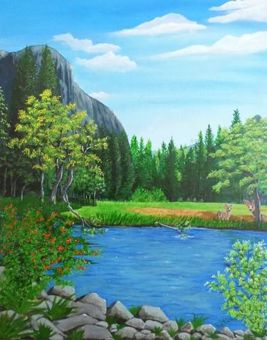 Original Fine Art Landscape Paintings by Ritina Ansurkar
