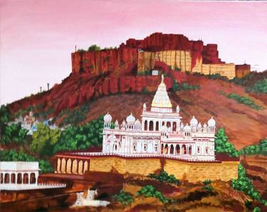 Original Fine Art Places Paintings by Ritina Ansurkar