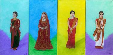 Print of Women Paintings by Ritina Ansurkar