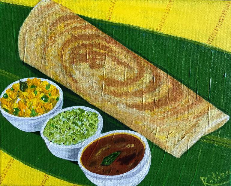 Original Food Painting by Ritina Ansurkar