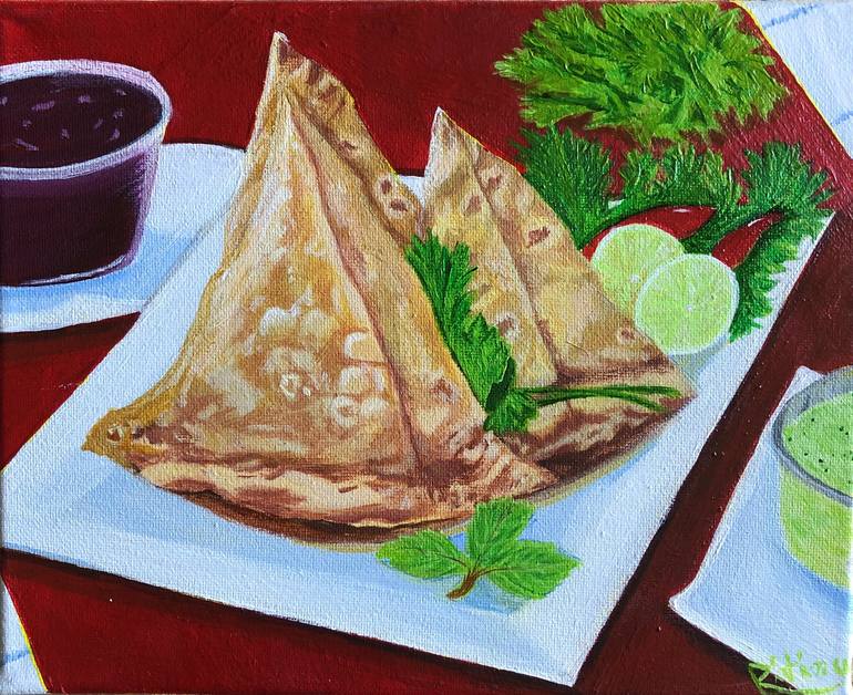 Original Food Painting by Ritina Ansurkar