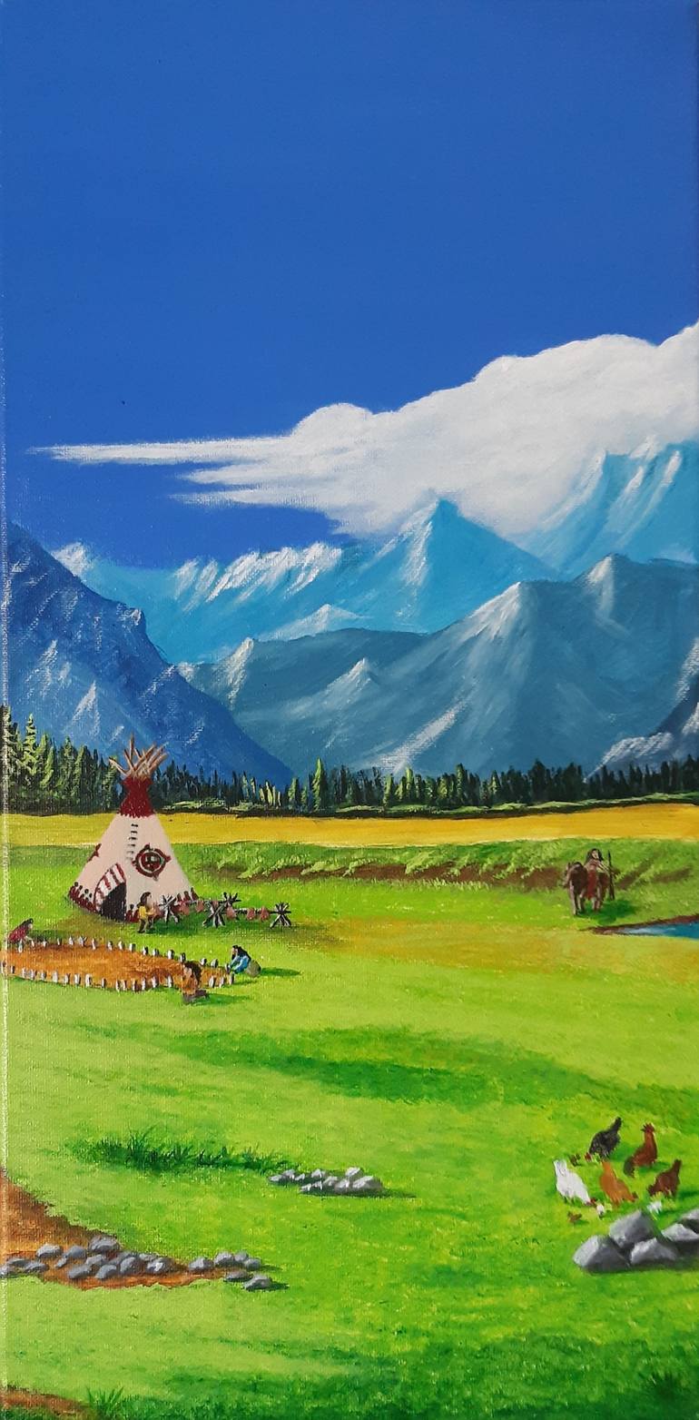 Original Landscape Painting by Ritina Ansurkar