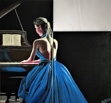 Original Figurative Music Paintings by Ritina Ansurkar