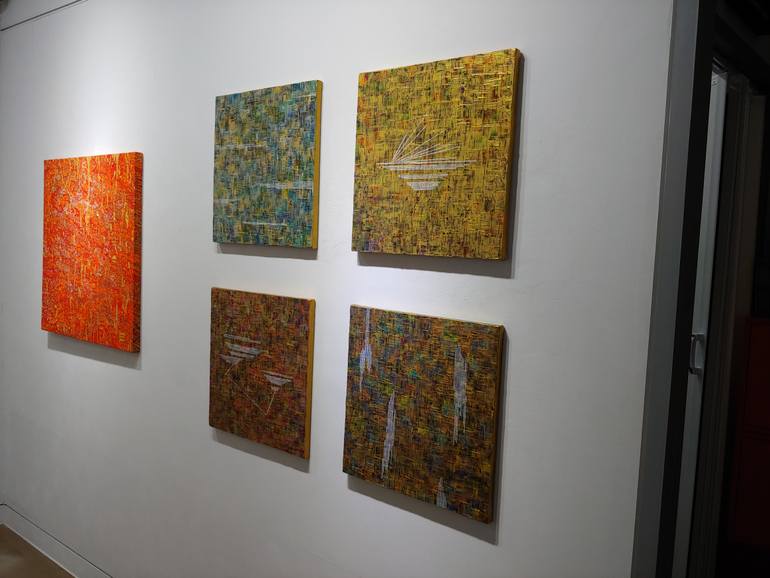 Original Art Deco Abstract Painting by Chaeyoung Noh