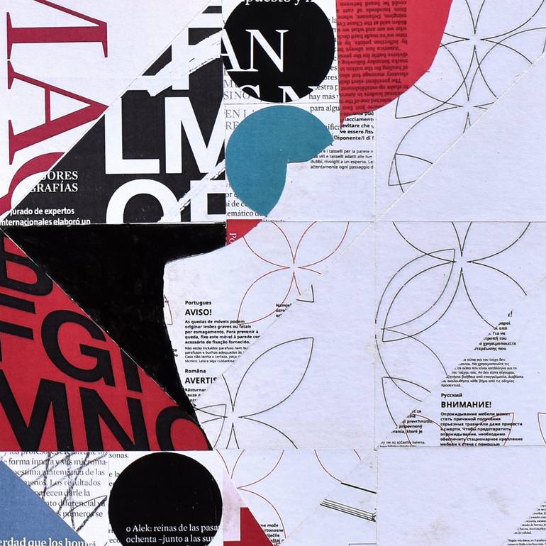 Original Geometric Fashion Collage by Manel Villalonga