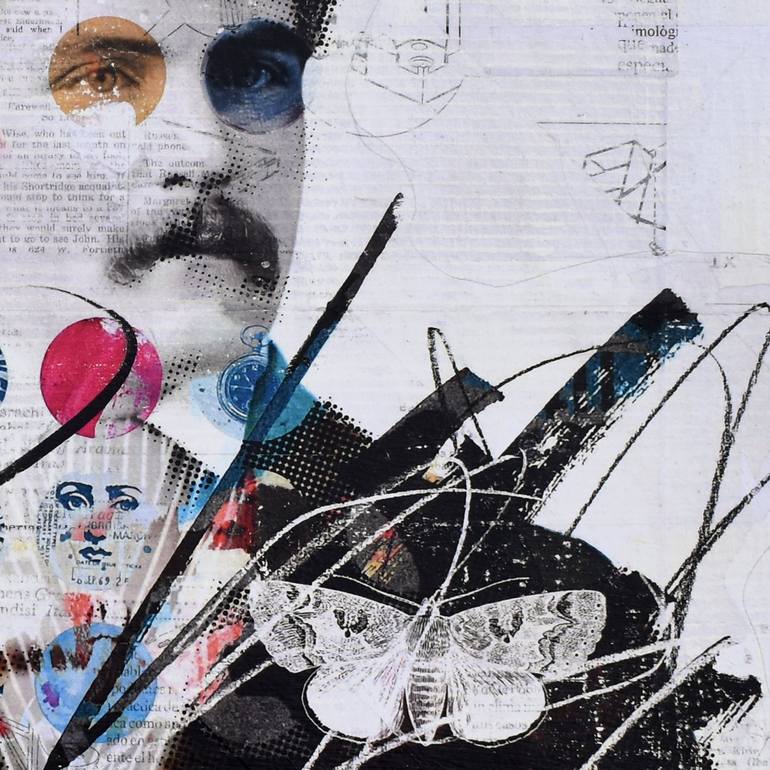 Original Figurative People Collage by Manel Villalonga