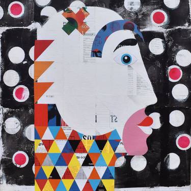 Original Figurative People Collage by Manel Villalonga