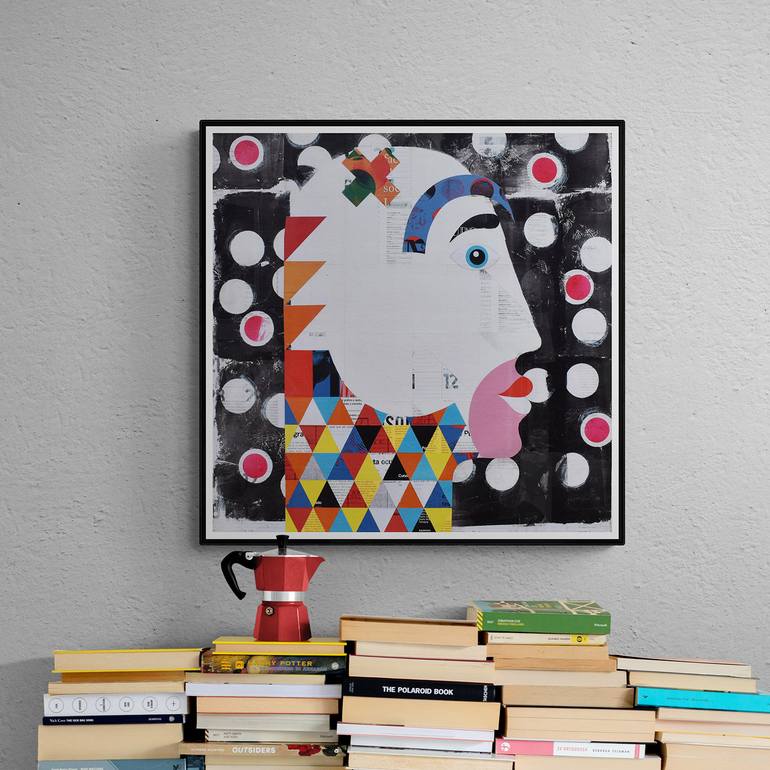 Original Figurative People Collage by Manel Villalonga