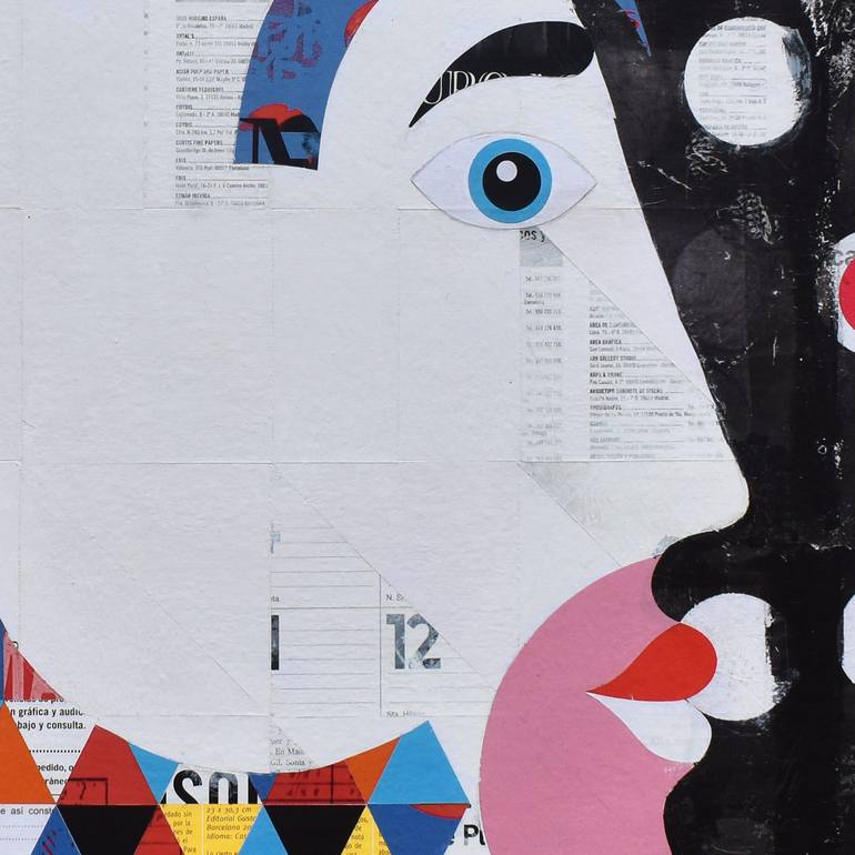 Original Figurative People Collage by Manel Villalonga