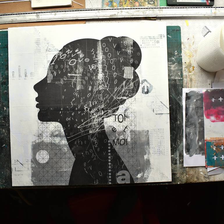 Original Abstract Love Collage by Manel Villalonga