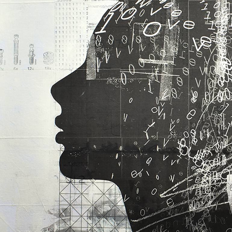 Original Abstract Love Collage by Manel Villalonga