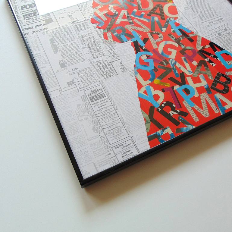 Original Pop Art Men Collage by Manel Villalonga