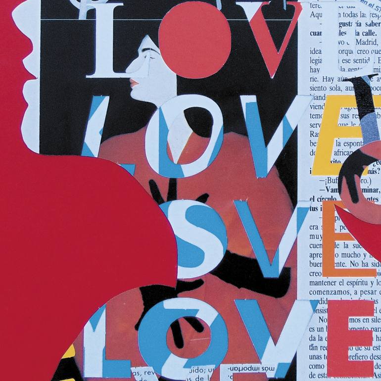 Original Surrealism Love Collage by Manel Villalonga