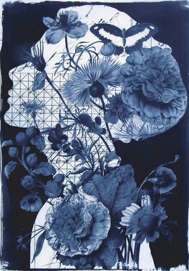 Cyanotype_A2_42X60_Portrait Bouquet - Limited Edition of 20 thumb