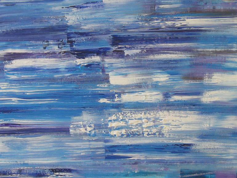 Original Abstract Expressionism Seascape Painting by Lina JILANI