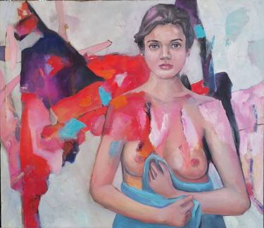 Original Abstract Nude Paintings by sabrina bonetta
