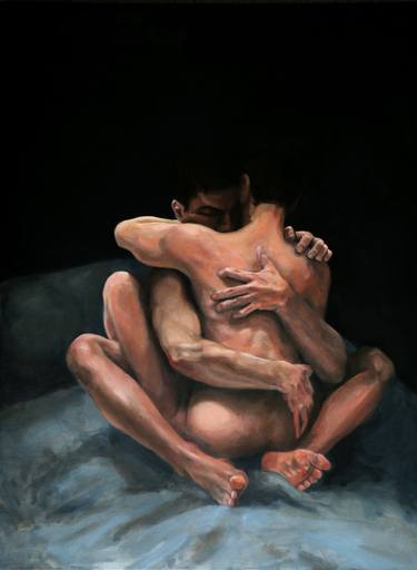 Print of Figurative Nude Paintings by Tom Mole