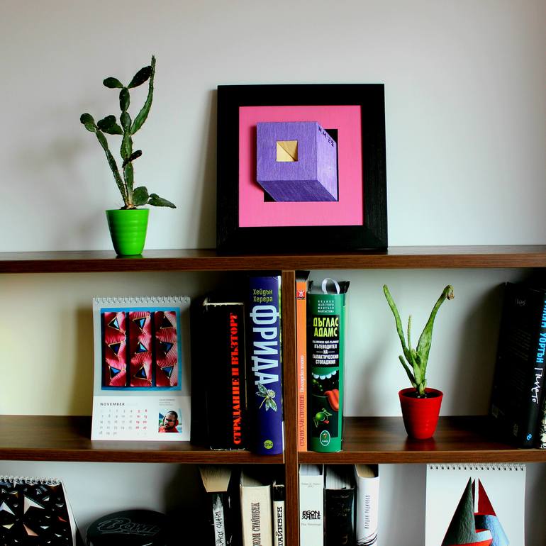 Original Geometric Abstract Sculpture by Nikolay Martinov