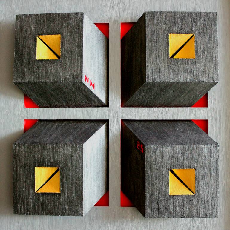Original Modernism Abstract Sculpture by Nikolay Martinov