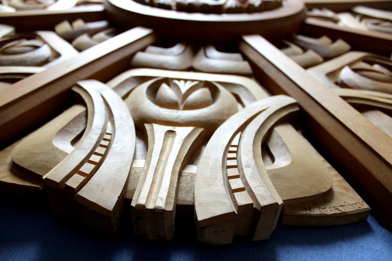 Original Art Deco Wall Sculpture by Nikolay Martinov