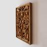 This beautiful original hand carved linden wood wall sculpture is one of the latest artworks of the skillful Bulgarian contemporary professional sculptor Nikolay Martinov, inspired by nature, art nouveau and folk art. It is 100% hand carved, no artificial influence. It is one extraordinary solid linden wood masterpiece and exquisite home wall décor.