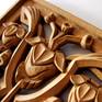 This beautiful original hand carved linden wood wall sculpture is one of the latest artworks of the skillful Bulgarian contemporary professional sculptor Nikolay Martinov, inspired by nature, art nouveau and folk art. It is 100% hand carved, no artificial influence. It is one extraordinary solid linden wood masterpiece and exquisite home wall décor.