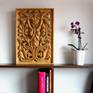 This beautiful original hand carved linden wood wall sculpture is one of the latest artworks of the skillful Bulgarian contemporary professional sculptor Nikolay Martinov, inspired by nature, art nouveau and folk art. It is 100% hand carved, no artificial influence. It is one extraordinary solid linden wood masterpiece and exquisite home wall décor.