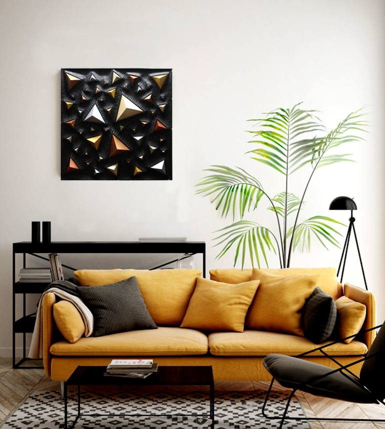 Original Abstract Wall Sculpture by Nikolay Martinov