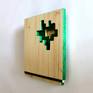 2020, "Green Layers" - wood wall relief
This original hand carved wood wall sculpture is one of the latest artworks of the skillful Bulgarian contemporary sculptor Nikolay Martinov, deeply inspired by geometry, cubism and op art. It is one extraordinary wood masterpiece and exquisite home wall decor.
Green is the color most commonly associated with nature, vivacity, life and growth. Surveys also show that green is the color most associated with the calm, the agreeable, and tolerance.