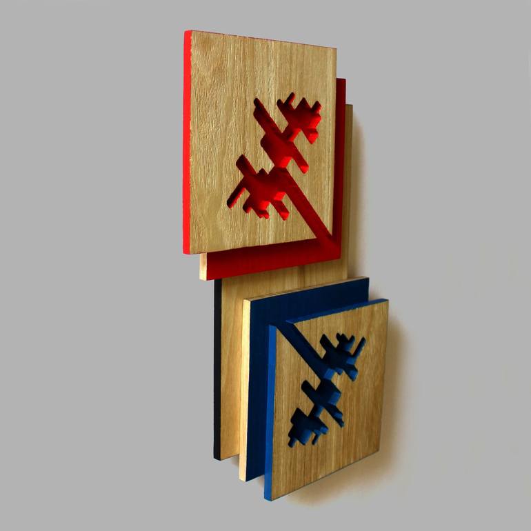 Original Abstract Wall Sculpture by Nikolay Martinov