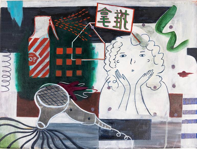 Original Abstract Women Paintings by Abby Zhang