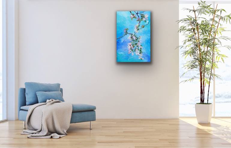 Original Abstract Floral Painting by Julia Good
