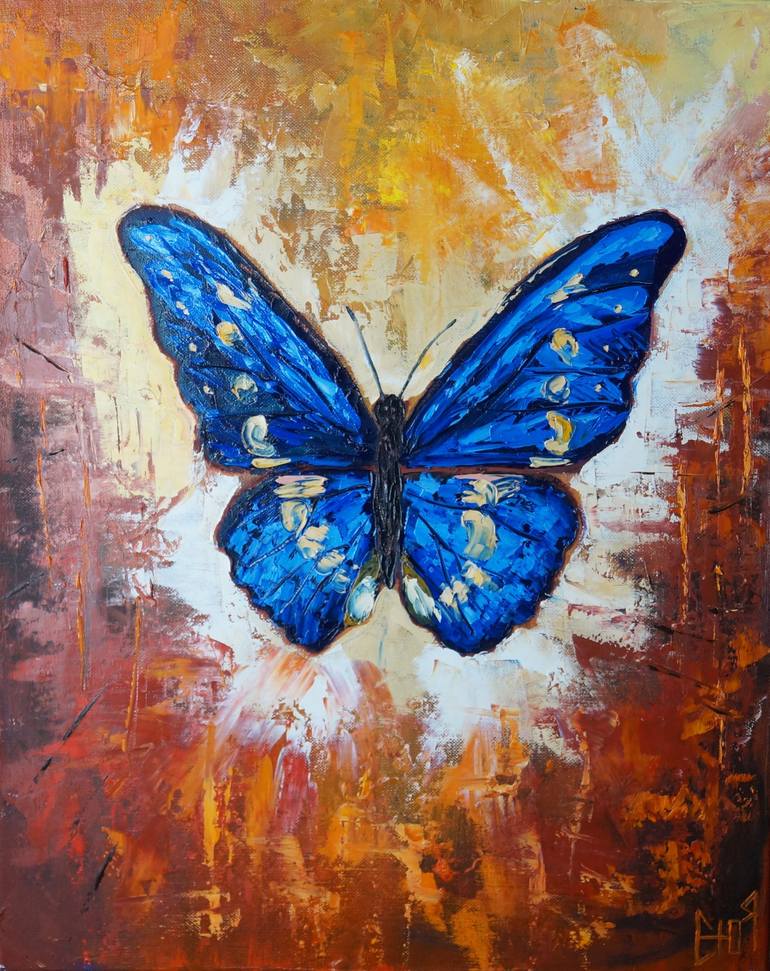 Canvas Wall Wallart Colourful Prints Original Prints Oil Painting Prints Butterfly on Canvas