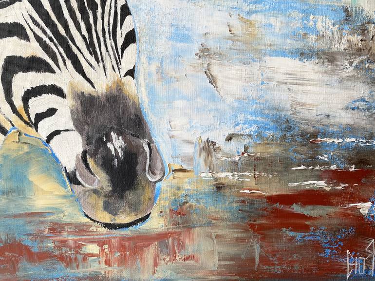 Original Abstract Animal Painting by Julia Good