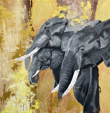 Original Abstract Animal Paintings by Julia Good