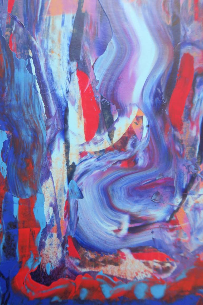 Original Abstract Expressionism Abstract Painting by Lenka Lesay