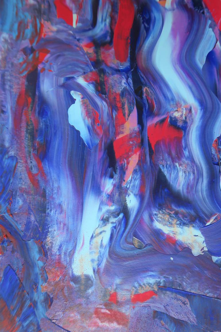 Original Abstract Expressionism Abstract Painting by Lenka Lesay