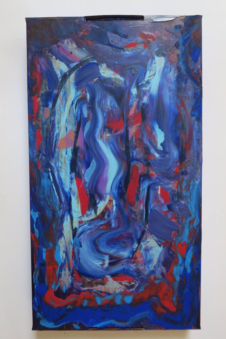 Original Abstract Expressionism Abstract Painting by Lenka Lesay