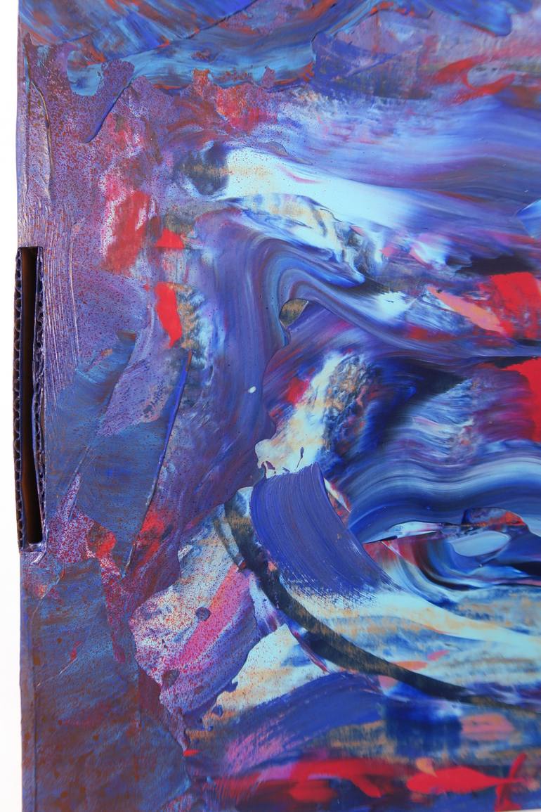 Original Abstract Expressionism Abstract Painting by Lenka Lesay