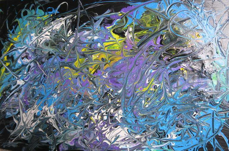 Original Abstract Painting by Lenka Lesay