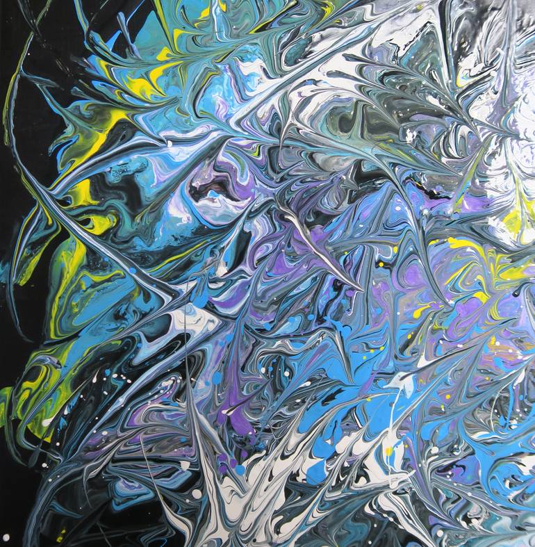 Original Abstract Painting by Lenka Lesay
