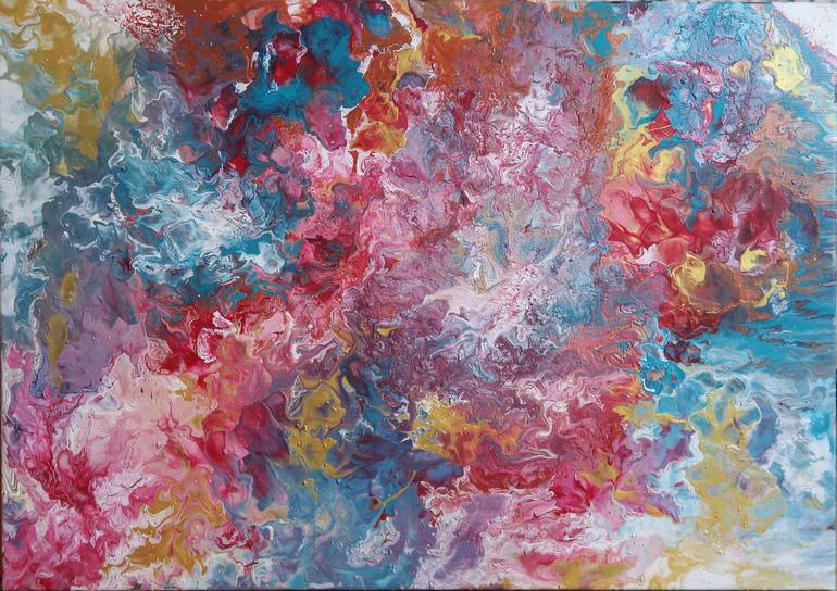 Original Abstract Painting by Lenka Lesay