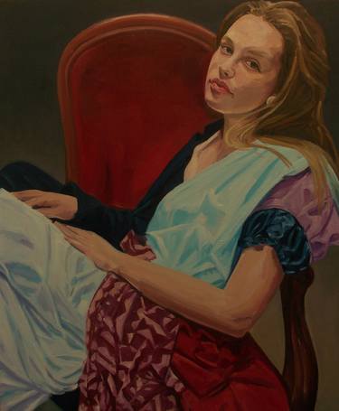 Original Figurative Portrait Paintings by Hannah Feigl