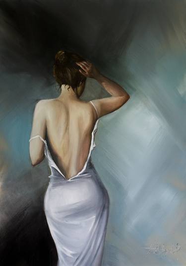 Print of Realism Nude Paintings by Natalia Moguel