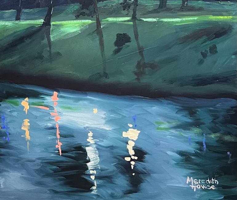Original Contemporary Cities Painting by Meredith Howse