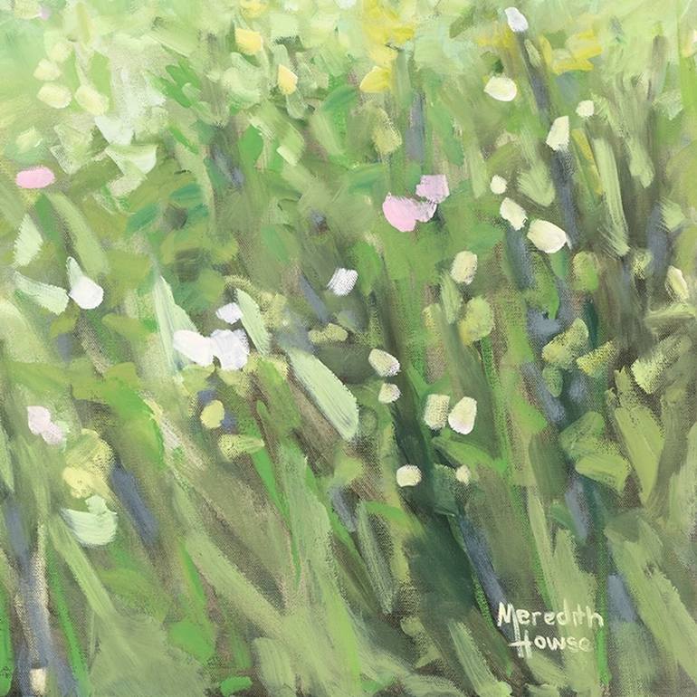 Original Impressionism Garden Painting by Meredith Howse