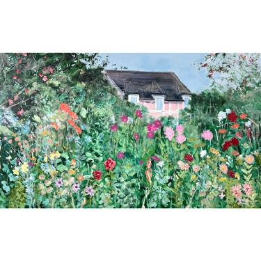 Original Impressionism Garden Paintings by Meredith Howse
