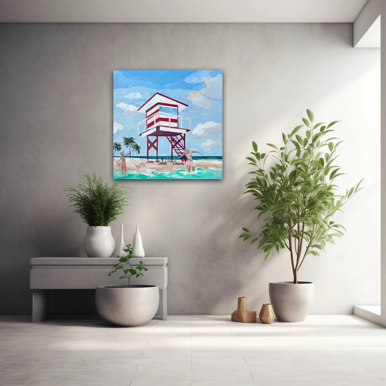 Original Contemporary Beach Painting by Meredith Howse
