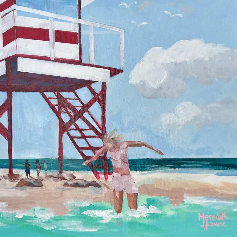 Original Contemporary Beach Painting by Meredith Howse